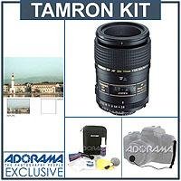 Tamron SP 90mm f/2.8 Di 1:1 AF Macro AF Lens Kit, for Canon EOS - w/6 Year USA Warranty, with Tiffen 55mm UV Filter, Lens Cap Leash, Professional Lens Cleaning Kit