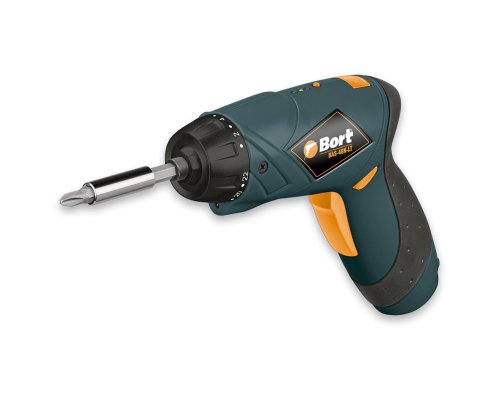 Bort BAS-48N-Lt Akku-Schrauber 4.8 Volt mit integrierter Arbeitsleuchtdiode und Drehmomentvorwahl