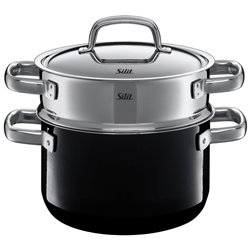 Silit Dämpfer mit Deckel, Ø 20cm Piano Black 