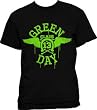 GREEN DAY - Neon Wings - Black T-shirt