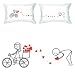 BoldLoft "All My Love for You" Couple Pillowcases-Ideal Anniversary Gifts, Birthday Gifts, Wedding Gifts, Valentine Gifts, Romantic Gifts for HIM or HER