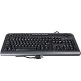 XGene 01018 104-Key USB Fingerprint Keyboard w/2 USB ports