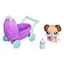 Littlest Pet Shop Pets on the Go Puppy with Baby Carriage