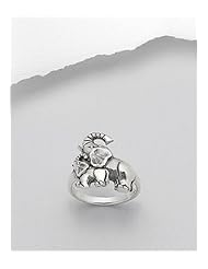 Elephant Ring In 92.5 Sterling Silver