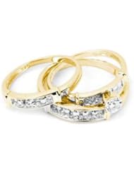 0.10CT-DIA RD-CENTER TRIO SET