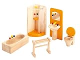 Pintoy Dolls House Wooden Accessory set - Bathroom