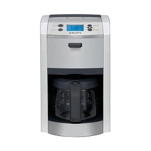 KRUPS KM8105, 12-Cup Die-Cast Programmable Coffeemaker
