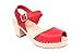 Lotta From Stockholm : Open Toe High Heel Clogs In Red Leather
