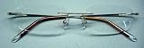 MB1098 Strength +4.00 Gold Rimless Reading Glasses