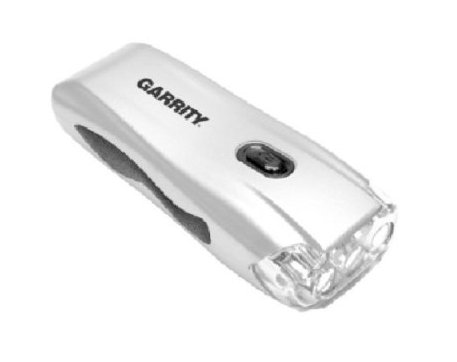Childrens Toyshop   : Garrity Power Lite 3 LED Wind Up Torch (Titanium Silver/Black)