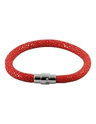 Red Bracelet - Genuine Stingray Skin Leather