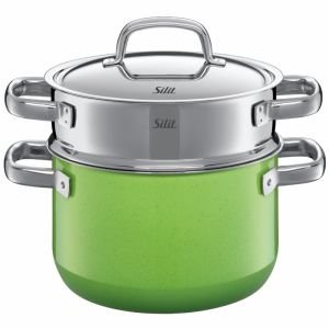 Silit 0720.1717.11 Lemon Green Dämpfer m. Deckel