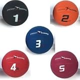 Precision Training Rubber Medicine Balls - 5kg - 1kg (Size: 4kg) (Colour: May Vary )