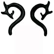 Water Buffalo Horn Organic Jewelry Ear Tribal, 8mm (0G) - Sold as a Pair