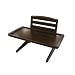 Richell Doggie Dining Tray with Mahogany Finish, 18.5" L X 11.8" W X 12.4" H