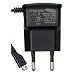 Samsung Ladekabel Samsung i9100 Ladeger�t, 100 % Original von Samsung ETAOU10EBE + xubix Micro USB Datenkabel 10cm - schwarz