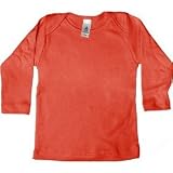 American Apparel 4007 RED Infant Baby Rib Long Sleeve Lap Tee