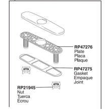 Delta Faucet RP47274SS 10-Inch Allora, Escutcheon, Stainless