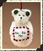 Boyd Plush Bear Ornament Ho Ho Ho Snowbear Ornament