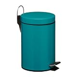 3L Pedal Trash Can Bin Turquoise colour Home Office Indoor outdoor Useby PRIME FURNISHING