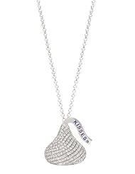 Large Hersheys Kiss CZ Flat Back Pendant