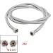 Bathroom Water Heater 2M Silver Tone Braided Shower Hose