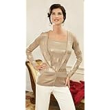SEQUIN STRIPED CARDIGAN at Barrie Pace