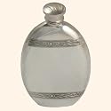 2oz hip flask - Oval Celtic wire
