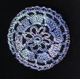 Ocean Multi Floral Crocheted Hair Bun Cover- MEDIUM