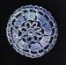 Ocean Multi Floral Crocheted Hair Bun Cover- MEDIUM