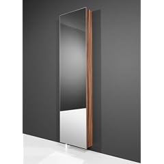 Spiegelschuhschrank Kate Garderobenschrank Universal Schrank mit Spiegel Walnuss