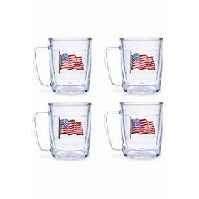 Tervis Tumblers - American Flag - 17 oz Mugs - set of 4 by 