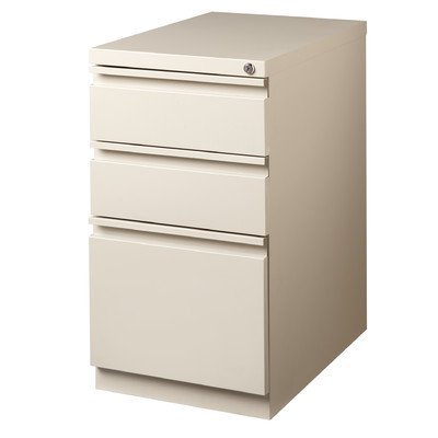 Full Width Pull 3 Drawer Mobile Pedestal File Color: Black On Sale