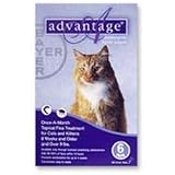 Pet Supplies : Advantage Flea Treatment for Cats 10+ lbs. (12 Month Pack) (12 month pack (two 6-dose packs))