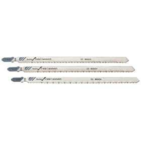 BOSCH T718BF3 7-Inch 14TPI Sandwich Material Jig Saw Blade - 3 Pack by Bosch