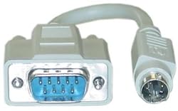 6" DB9 Male to PS/2 Male Serial Adapter
