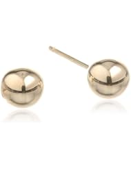 Disney Princess 14kt Gold Ball Girls Stud Earrings