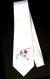 Stylized Yoga Person Party Decoration Necktie