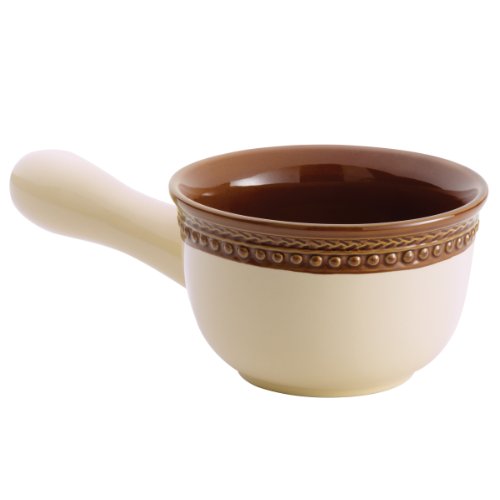 Paula Deen Signature Dinnerware Southern Gathering 16-Ounce Stoneware Soup Pot, Chestnut