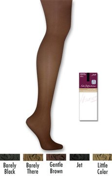 6-Pack Hanes Silk Reflections Lasting Sheer Knee Highs w/ No Slip Band Hosiery 0A990, Little Color, 1SIZE