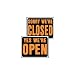 Tools & Hardware : Open/Closed Reversible Sign