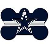 Quick-Tag Dallas Cowboys NFL Bone Personalized Engraved Pet ID Tag