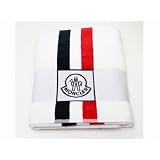【MONCLER モンクレール】 ビーチタオル オフホワイト×レッド 0080300 03933 090並行輸入品