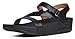 FitFlop Womens The Skinny Black Leather Sandals 7 US