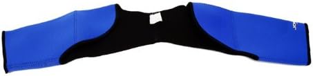 JOEDEX Double Shoulder Support Neoprene Protector Wrap Brace, Three Size, Blue (Small)