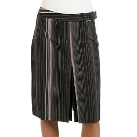 Women's Buckle Tab Waist Stretch Skirt
