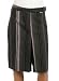 Women's Varied Pinstripe Buckle Tab Waist Skirt