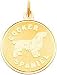 cocker_spaniel13cocker spaniel - 14K Gold Cocker Spaniel Disc Charm