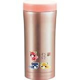 CAPTAINSTAG(キャプテンスタッグ)お茶犬 抗菌ダブルステンレスパーソナルボトルSDS-350 (ピンクメタリック) M-7013