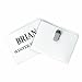 C-Line Clip Style Name Badge Holders, 3.5 x 2.25 Inches, Clear, 50 per Box (95523)